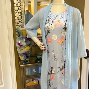 Sky blue casual dress